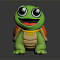 Turtle Cartoon Turtle Snapping Turtle Chickbill Turtle Reptile Cold Blooded Animal Reptile Class 3d model