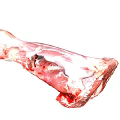 Fresh Raw Bone In Meat Cut Ideal For Home Cooking Needs 3d model