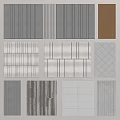 Modern Wall Panel Designs for Home Interior with Various Patterns and Textures 3d model