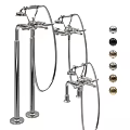 Modern Chrome Bathroom Faucet With Multiple Spherical Decorative Balls In Various Colors