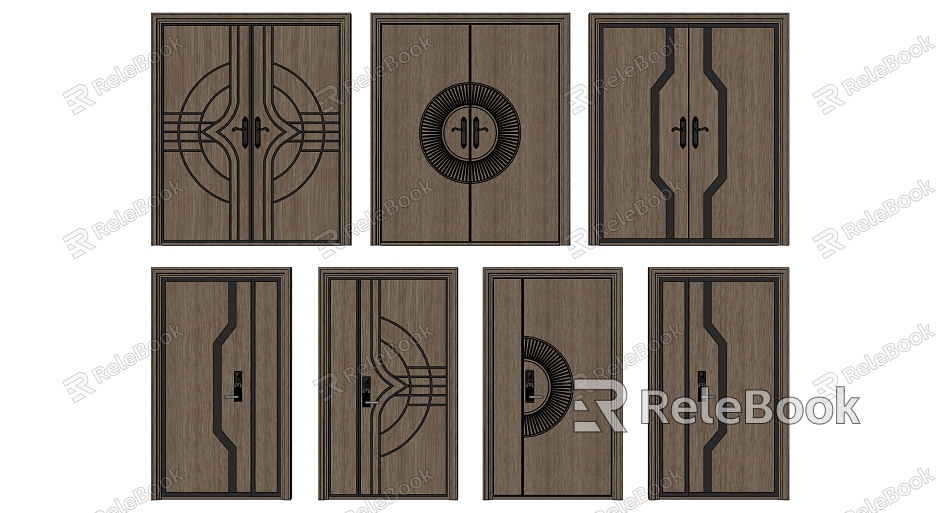 Modern door double-opening single-opening child-mother door combination model