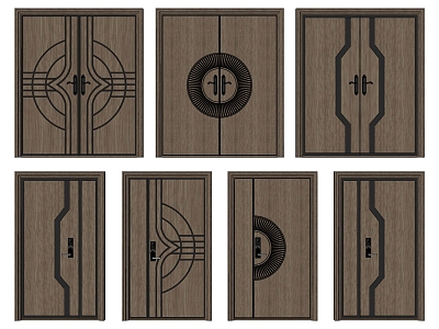 Modern door double-opening single-opening child-mother door combination model