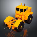 Yellow Heavy Duty Utility Vehicle With Large Tires For Construction Work