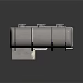 Stainless Steel Industrial Storage Tank With Multiple Lids And Support Stand