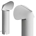 Modern Metal Floor Lamp With Sleek Curved Shade For Home Interior Decoration