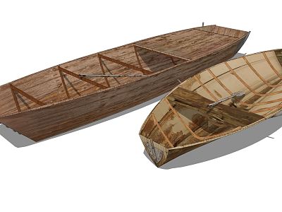 Chinese wooden boat model