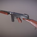 Thomson submachine gun 3d model