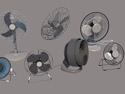Modern fan electric fan sketch 3d model