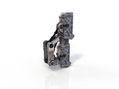 Industrial Metal Mechanical Component With Complex Structural Design And Durable Engineering Parts 3d model