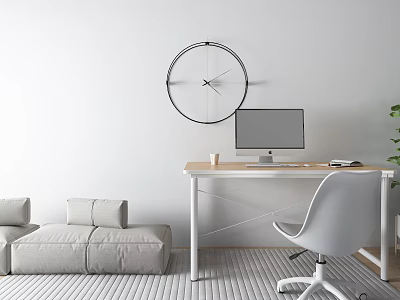 Modern Desk Chair Desk 3d model