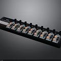 Professional Electronic Audio Controller With Knobs Buttons And LED Lights