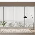 Modern dream curtain 3d model