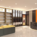Modern store display cabinet Pien Tze Huang 3d model