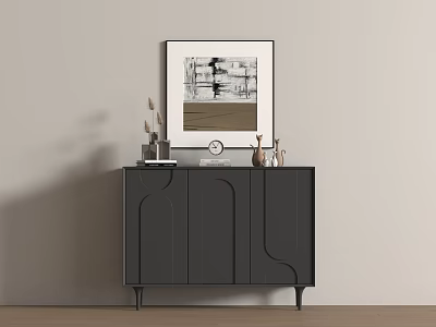 Modern cream porch cabinet 3d model