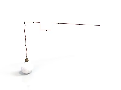 Modern minimalist chandelier chandelier lighting lighting modern industrial style metal geometric interior decoration 3d model