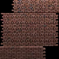 Red Brick Wall With Classic Texture And Natural Brick Arrangement 3d model