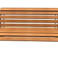 Outdoor Wooden Slat Bench With Ornate Curved Metal Scroll Frame Design