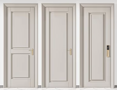 Modern swing door 3d model
