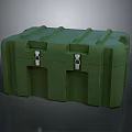 Durable Green Hard Shell Storage Box With Metal Latches For Household Organizing