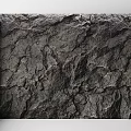 Natural Black Rock Texture With Rough Surface And Organic Patterns 3d model