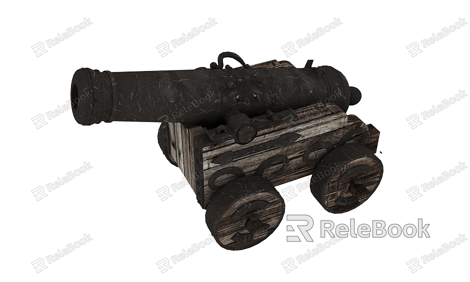 Industrial LOFT Cannon Medieval Artillery model