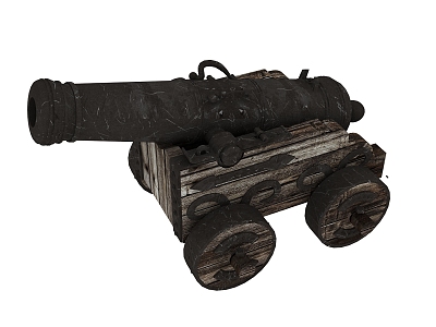 Industrial LOFT Cannon Medieval Artillery model