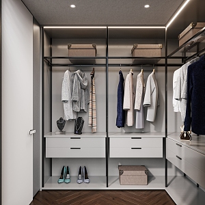 Modern Cloakroom 3d model