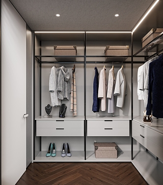 Modern Cloakroom 3d model