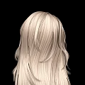 Natural Looking Head Model With Long Blonde Wavy Hair Wig