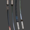 Japanese Knife 3d model