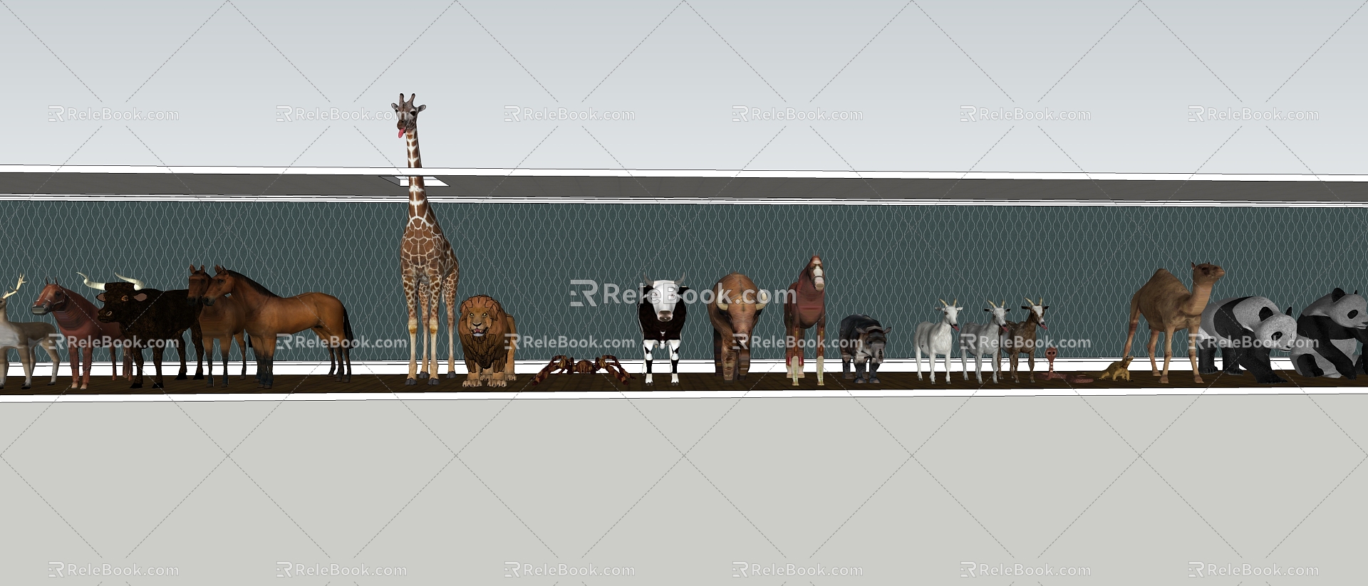 Modern Animals Wildlife 3d model