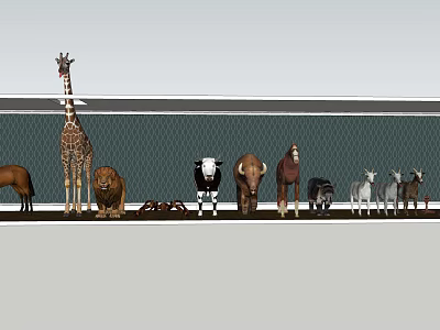 Fascinating Reptile Species Such as Pythons Iguanas and Turtles in Natural Reserve 3d model