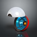 Pokémon Trainer Character With Creature Capture Ball Having White Blue Yellow And Red Design