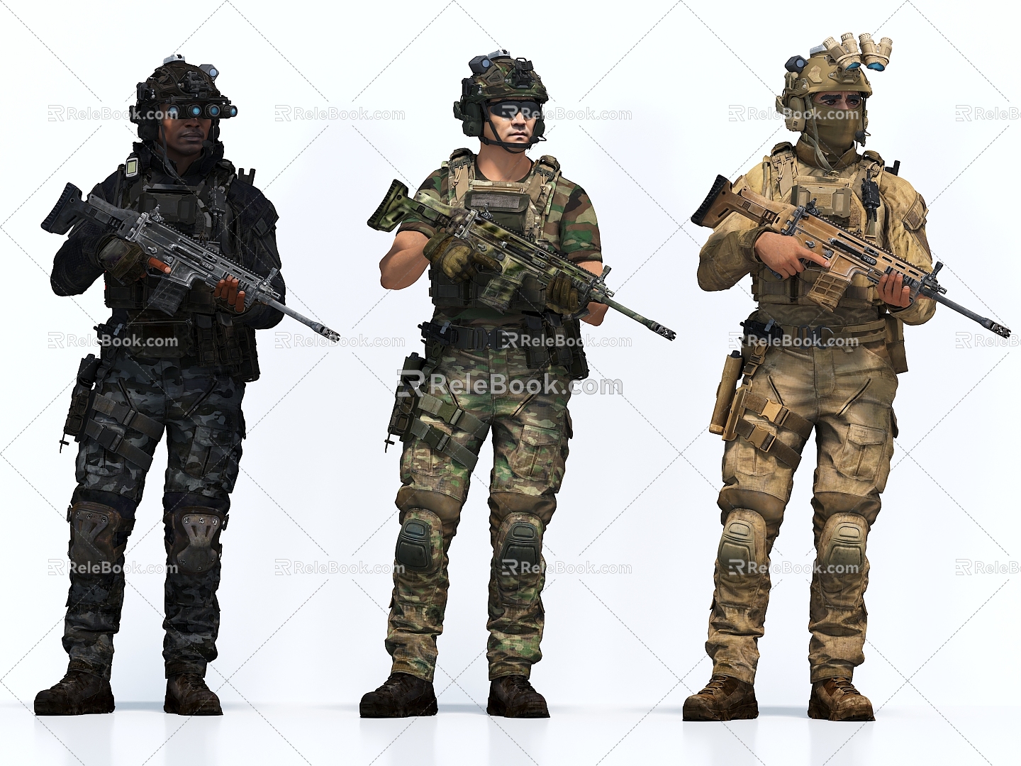 Special Forces Soldier Warrior 3d model