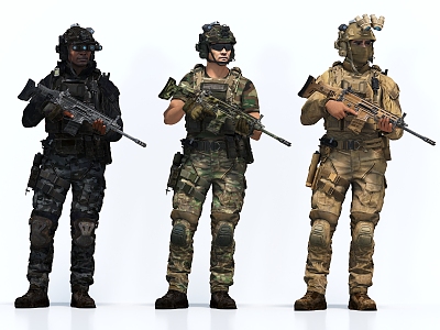 Special Forces Soldier Warrior 3d model