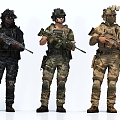 Special Forces Soldier Warrior 3d model