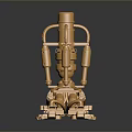 Golden Metal Daily Living Supplies With Multi Component Decorative Structure Design