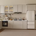 Modern Cabinet Open Cabinet Room 3d model