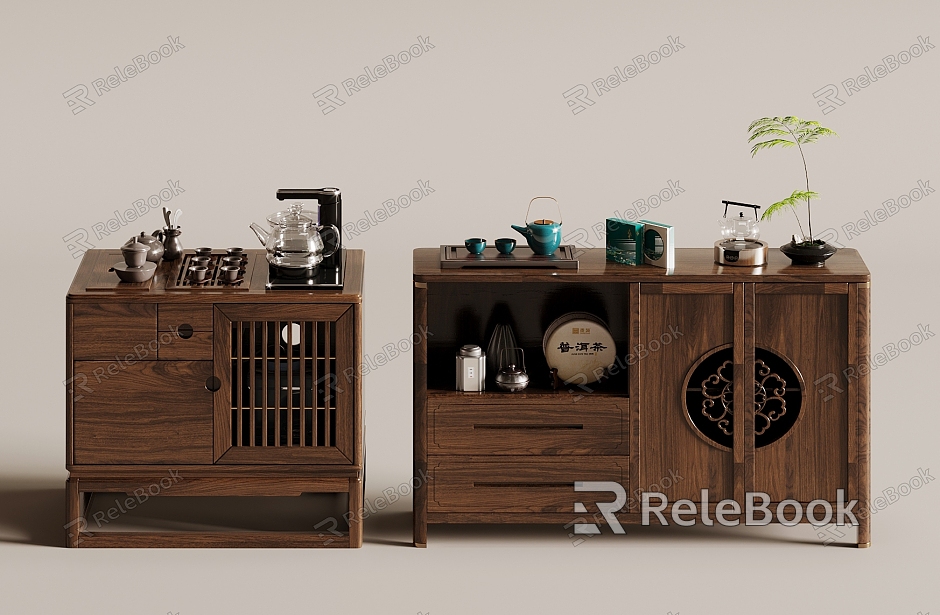 Tea Cabinet Side Cabinet model