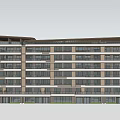 Modern Residential Apartment Building Exterior With Multiple Floors And Large Windows