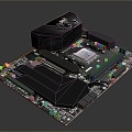 Computer Motherboard Computer Motherboard Motherboard High-end Motherboard High-end Motherboard Gaming Motherboard Asus Motherboard 3d model