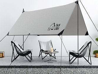 Camping tents Modern tents 3d model