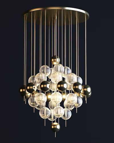Post-modern chandelier 3d model Post-modern chandelier 3d model