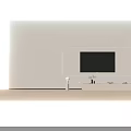 Modern White TV Stand with LED Lighting and Decorative Items for Living Room