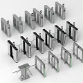 Public Facilities Security Access Control Turnstiles With Different Types And Designs 3d model