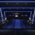 Modern Cinema Cinema Cinema Hall 3d model