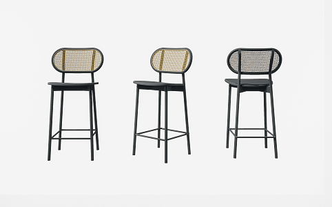 Modern Bar Chair Leisure Chair 3d model