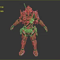 Futuristic Warrior In Golden Yellow Mech Suit With Advanced Armor Details