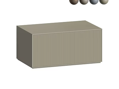 Modern Gray Washbasin Design With Vertical Stripes And Color Options 3d model
