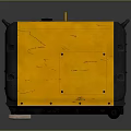 KIPOR Portable Generator With Yellow And Black Enclosure Wheels And Handle Design